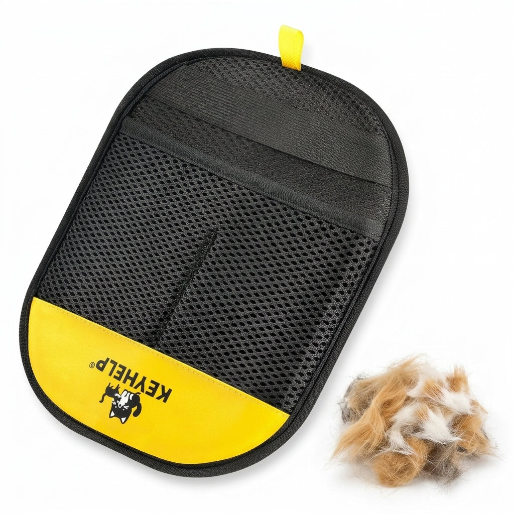 Pet Grooming Gloves - Silicone Hair Remover Brush for Dogs & Cats
