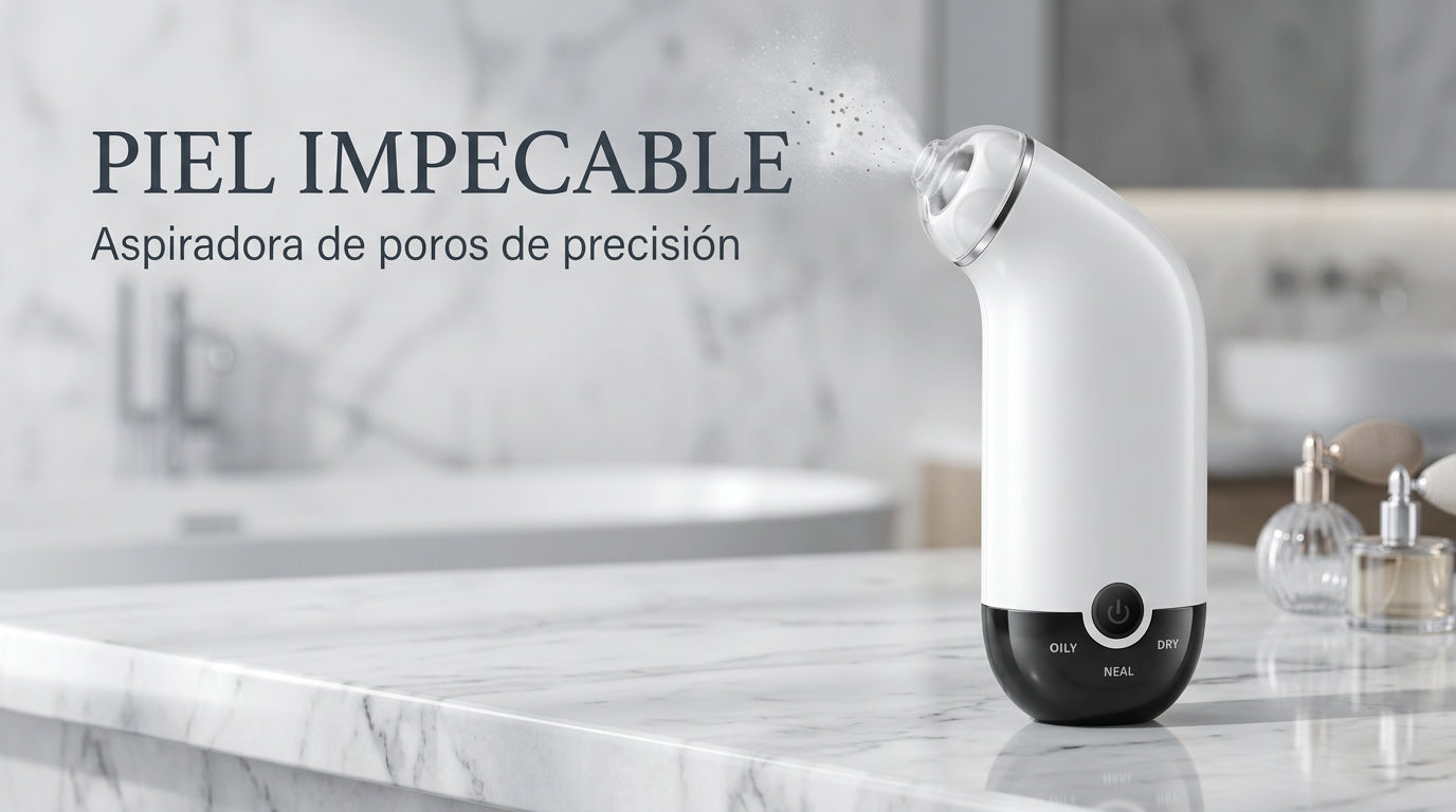 Removedor de Puntos Negros al Vacío — Limpiador de Poros Recargable