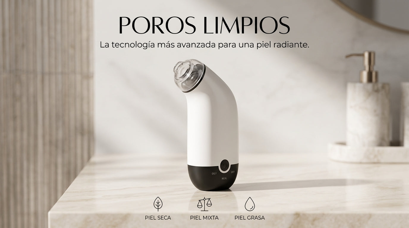 Removedor de Puntos Negros al Vacío — Limpiador de Poros Recargable