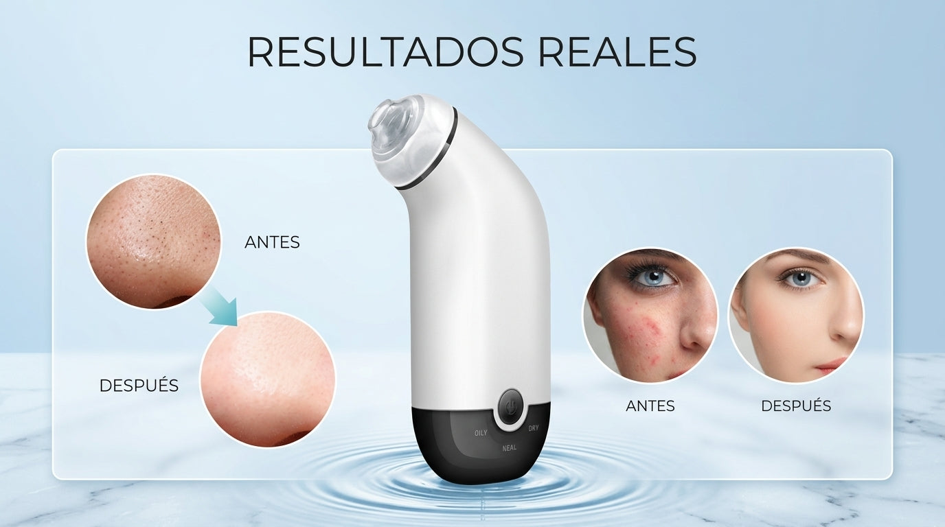 Removedor de Puntos Negros al Vacío — Limpiador de Poros Recargable