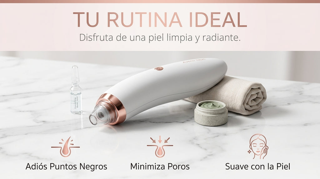 Removedor de Puntos Negros al Vacío — Limpiador de Poros Recargable