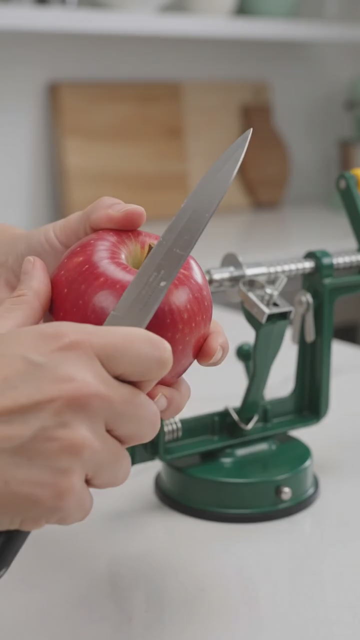 Hand Crank Citrus Peeler demo
