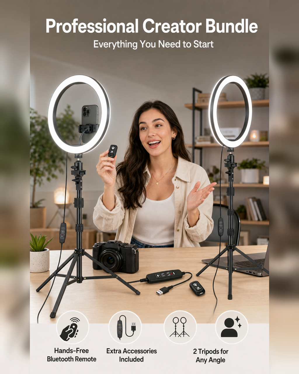 Professional Creator Bundle features infographic