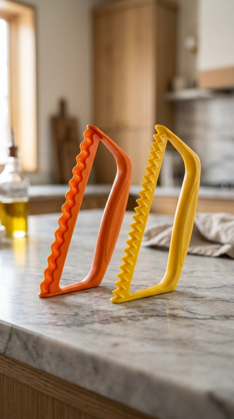 Creative egg cutter set - orange and yellow zigzag sticks