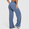 Wide-leg yoga pants in Blue Gray