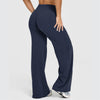 Wide-leg yoga pants in Blueberry