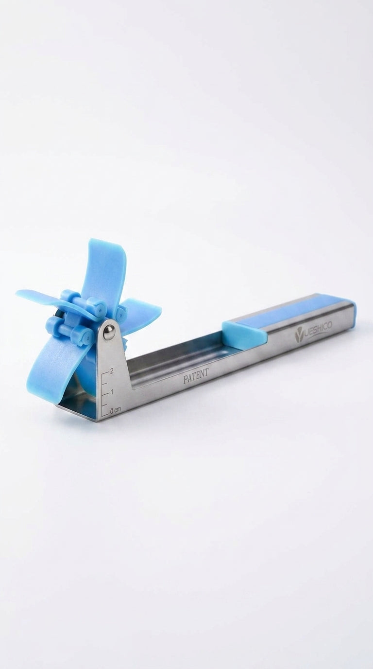 Watermelon windmill cutter side view, stainless steel rod